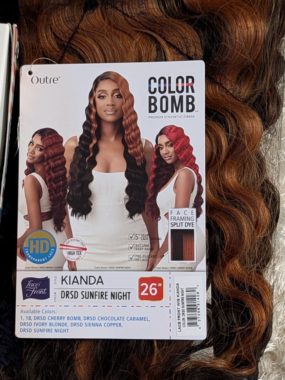Outre Color Bomb 5" Deep Part HD Lace Front Wig - KIANDA
